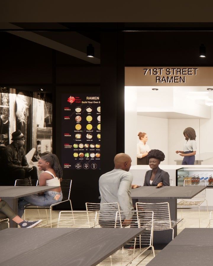 TIDE Current — 71st Street Ramen interior, operators serving guests in a multi-unit concept